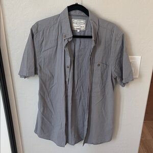 Cotton On Men's Casual Gray Button Down Shirt